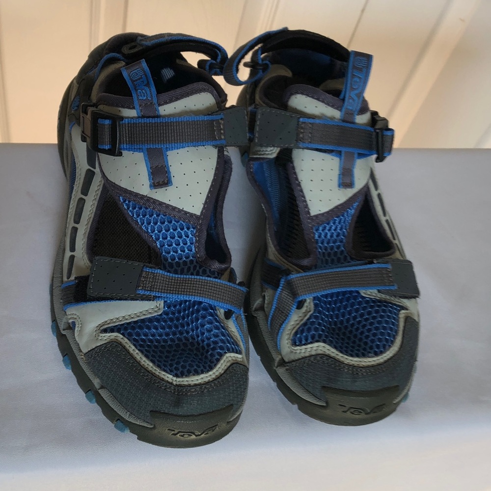Teva Men's Water/Hiking Sandals in Blue and Gray